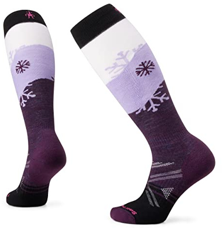 Smartwool Damen Women's Ski Full Cushion Snowpocalypse Pattern OTC Socks Damen-Ski-Socken mit Vollpolsterung, Snowpocalypse-Muster, OTC, Purple Iris,