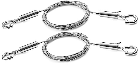 SIDENUO 2PCS Adjustable Suspension Cable kit,Picture Hanging Wire Kit Supports 66lbs,2.5m x1.5mm Stainless Steel Wire Rope for Hanging Heavy Frame Picture Photo Mirror Artwork Pendant and exhibits