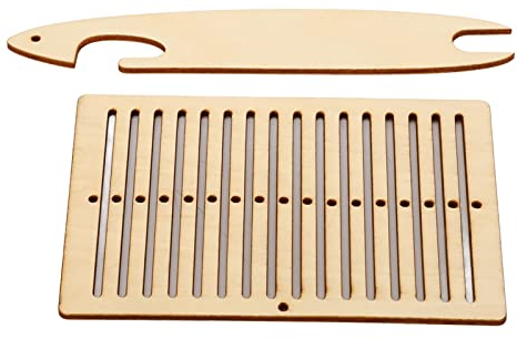 MUNEFE Loom Comb, Holz Hand Loom Set, Multi Weaving Loom Kit für Stricken Kunsthandwerk Armband Tasche Gürtel DIY Supplies