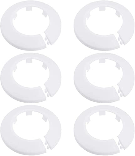 XYWHPGV 43-44 mm Pipe Cover Decoration PP Radiator Rosette Water Pipe Wall Cover White 6 Pieces (3a904 dc5b4 fd882 fb0a2 c1f94 d1708
