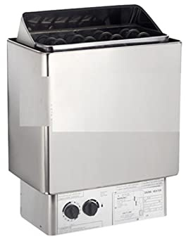 Estufa de sauna de acero inoxidable de 3 KW, 4,5 KW, 6 KW, 9 KW, calentador de sauna con controlador de sauna exterior o interior para ducha, baño de vapor, usos fáciles para el hogar (color: 9 KW,