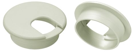 sourcing map 2Pcs Cable Hole Cover, 2Inch/50mm ABS Desk Cable Wire Cord Grommet Hole Cover for Office Computer Desk Wire Organizer, Gray