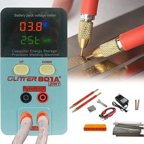 ZQJYMXY Saldatrice a Punti a Batteria, saldatrice ad impulsi a scarica di condensatori da 11,6 kW, puntatrice Portatile di precisione for Montaggio Pacco batterie con Perno di Saldatura da 70A.