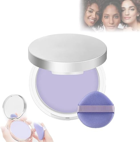 Gokame Lavender Matte Oil Control Face Pressed Powder, Matt, Medium Coverage, 10g, 1 Pcs, New, Cool, Compacto, Pressed Powder, Puder