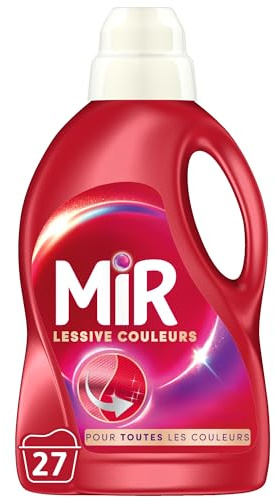 Mir Lessive Liquide Couleurs Main & Machine Formule Unique 3en1, 1.35L