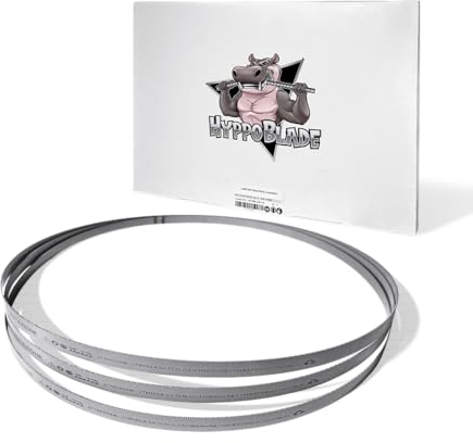 Fraiser Hippoblade set 3 lame sega a nastro 1140 x 13 x 0.65 mm – per metallo (ferro, acciaio) – ricambio professionale per seghe a nastro PMB 1100, MBS 1100, MBS 1200, TE-MB 18, R2103 – TPI 18