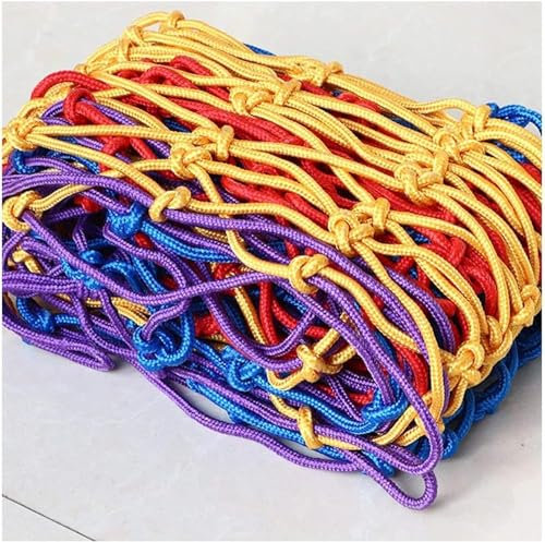 ININOSNP Treppennetze aus Seilgeflecht, Kletternetze for Kleinkinder im Freien, Bunte Frachtnetze for den Innen- und Außenbereich(2 * 5m(6.6 * 15.15ft))