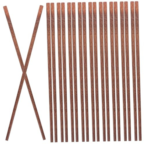 iplusmile 10pares Palillos Chinos Madera Reutilizables Minimalistas Para Fideos Aptos Lavavajillas