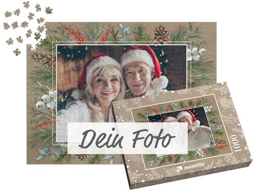 Fotopuzzle 1000 Teile - Puzzle selbst gestalten - Design Weihnachten Waldrauschen - puzzleYOU Puzzle personalisiert mit eigenem Bild erstellen - Querformat