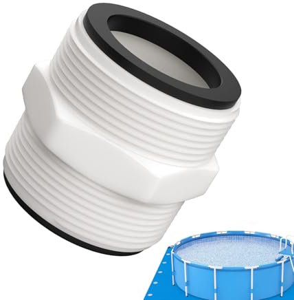 Adaptador de manguera de la piscina, conector de manguera de la piscina - Reemplazo del conector de la piscina con anillos de junta de 2 l,Conexión de plomería Skimmer, adaptador de extensión
