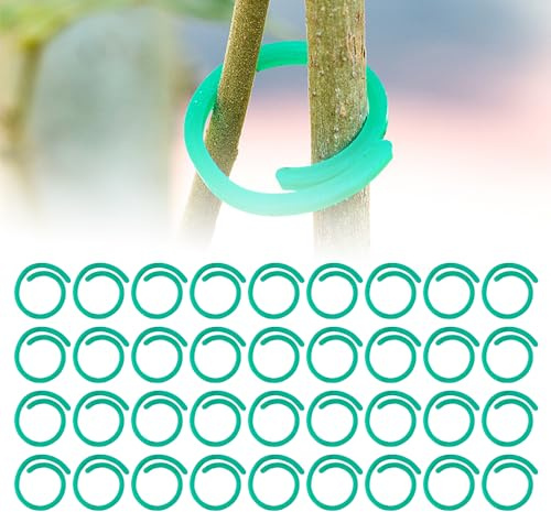 Secured Plastic Plant Clip, 2025 Newest Plant Support Clips, Plant Clips for Climbing Plants, Reusable Tomato Clips Plant Support for Climbing Plants Outdoor, Tomato, Cucumber (100, Turnbuckle)