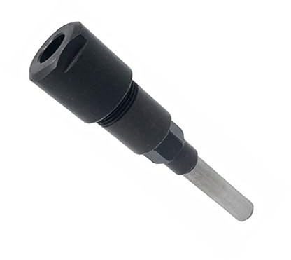 STOBOK Verlängerungsstange Einfach zu Montieren aus Stahl Fräser Präzise Schwarz für Flachtrimmer und Fräser für Gravurmaschinen und Trimmen