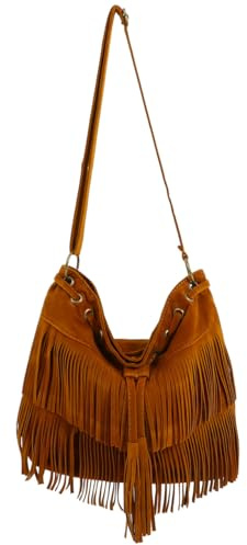 minkissy Bandoulière Rétro Avec Franges Gland Pour Seau Brun Polyvalent Pour Toute Occasion