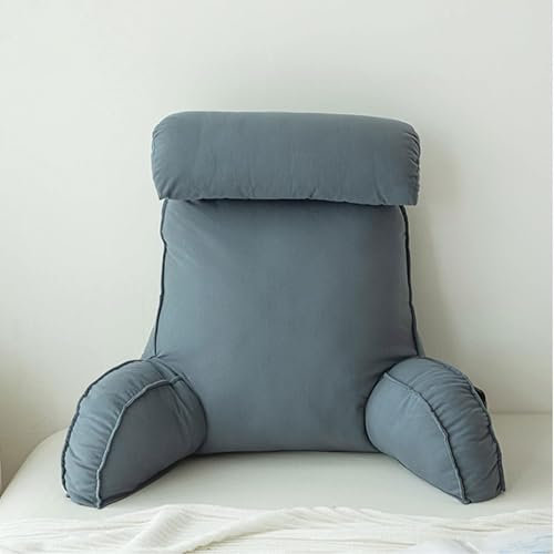 Premium-Lesekissen für Erwachsene, Lendenkissen für das Sofa mit Armlehne und Rückenlehne, abnehmbarem Nackenkragen, geeignet zum Liegen, Lesen und Verwenden e
