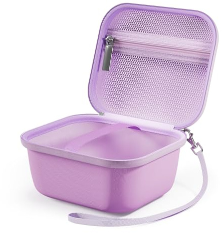 ProCase Pochette pour Appareil Photo Instantané Enfant, Housse pour ASTGMI/HiMont/Hangrui/TIATUA/CalineGam, Étui Universel pour Appareil Photo Compact, Caméra Enfant et Papier et Câbles -Violet