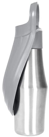Gourde pour Chien Promenade Isotherme Gourde Chien Isotherme Bouteille d'eau pour Portable Acier Inoxydable 304 Bol d'eau De Voyage pour Et Chat (Gris‌‌, 750 ML)