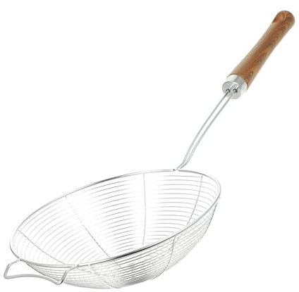 ULTECHNOVO Espumadera De Acero Inoxidable Cocina Freír y Cocinar Colador Con Malla De Acero Inoxidable Accesorio De Cocina Para Cocinar y Freír