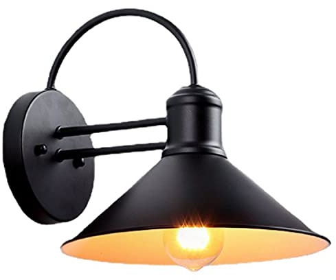 GWJKG Lampe Murale Retro Outdoor Esterni Waterproof House Block Shop Cafe Grande Bocca Balcone da Esterno Lampada per pareti Luminaires Extérieurs