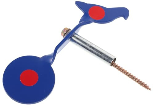 HEMOTON Bersaglio da Tiro in Metallo Portatile a Forma di Piccione Supporto per Albero, Bersaglio Reattivo Rotante a 360° Resistente alle Intemperie per Allenamento di Precisione