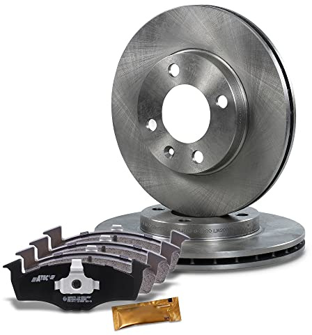 BESTPRICE Juego de frenos eje delantero incl. discos de freno ventilados Ø 239 mm + pastillas de freno delanteras