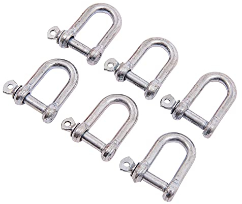 Amtech S4305 6 Piece 8mm D-Shackle Set