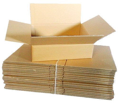 MGS SHOP Versandbox Karton Set Größe XXL1 groß 15 Stück 45x35x12 cm, Braun, Pappe, B-Welle, Versandkarton, Kartonage, Verpackung, Umzug, Versand, Material