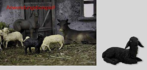 Unbekannt Krippenfiguren Schaf liegend Höhe 3,9cm geeignet für 15-20cm Figuren