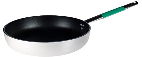Pentole Agnelli ALSC2111BSCV40 Linea Cookware System Padella Svasata Alta con 1 Manico da 5 mm, 40 cm, Verde