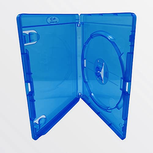 50 x Amaray Blu-Ray 14mm Storage Cases for Single (1) Disc With Logo in Branded Dragon Trading® Packaging