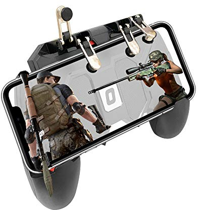 Ozkak Mobile Game Controller Gamepad simplificado mando de juego portátil 4 Trigger L1R1 universal para Android iOS iPhone Samsung Huawei Smartphone con ancho de 7 a 9,5 cm