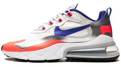 Nike Damen Air Max 270 React Running Trainers CW3094 Sneakers Schuhe (UK 6 US 8.5 EU 40, White Racer Blue Flash Crimson 100)