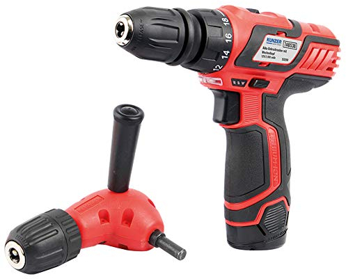 Kunzer 7ABS38 Trapano avvitatore a batteria 12 V 2000 mAh Li-Ion incl. batteria ricaricabile, incl. caricabatterie