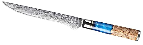 Filetiermesser Ausbeinmesser Extrem Scharf Stechmesser Unikater Holzgriff Messer