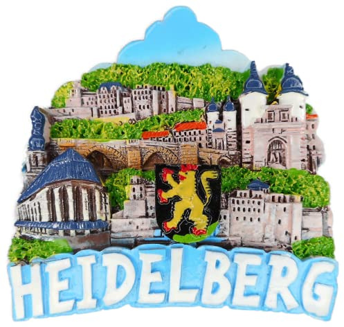 Magnet Souvenir Heidelberg 7 x 7 x 2 cm Kühlschrankmagnet Stadt Figur Deko GCG 1340