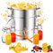 Vigevee 16L Dampfentsafter, Edelstahl Entsafter Saftpresse Durchmesser Ø26cm, Fruchtentsafter mit 4 Bügelflasche, ideal für Saft und Gelee, alle Herdarten geeignet