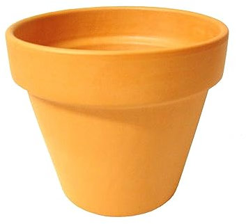 WH WORKING HOUSE Lote 2 MACETAS MACETERO Tiesto CUBREMACETA Redondo Clasico Barro Terracota Grande