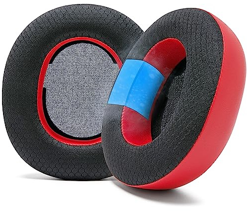 WC Freeze Nova Pro Wireless – Ohrpolster für Arctis Nova Pro Wireless | Von Wicked Cushions | Auch für SteelSeries Nova Elite & Nova Pro Omni, nicht für andere Modelle | Red