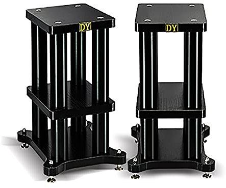 Pieds d'Enceintes Une Paire de Supports d'enceintes pour bibliothèque, pouvant Supporter Un Poids allant jusqu'à 220 LB, Petite et Moyenne bibliothèque Satellite et Haut-parleurs Bluetooth, faciles