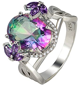 PACKOVE Zirkonia Fingerring aus Kupfer, Funkelnder Damenring
