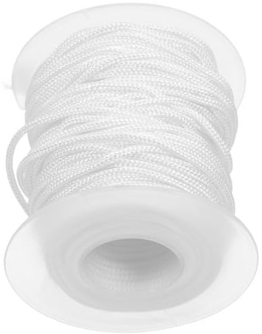 Alipis Corda di Trazione per Tapparelle Elegante da 20 M 2 2 Mm in Poliestere Bianco per La Regolazione delle Tapparelle Fornitura di Pezzi di Ricambio per Tapparelle