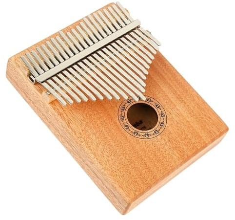 Kalimba Instrument Vollmassives Kalimba-Klavier, Daumenklavier, Tragbares Musikinstrument, Fingerklavier, 17-Noten-Daumenklavier(21 keys)