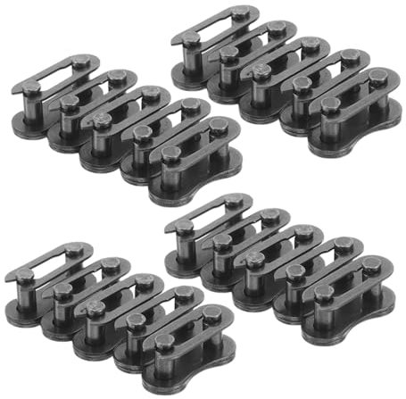 SUPVOX 20pcs Bicycle Chain Buckle Connector Link Steel Cycling Chain Repair Accessories Connecting Split Links Bike