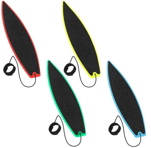 4 Stück Finger Surfboard, Fingerskateboard,Tragbare Fingerboard,Mini Surfbrett,Kreativ Finger Skateboard,Finger Surfbrett Auto Im Wind, für Kinder Jugendliche Erwachsene Surfer,4 Farben