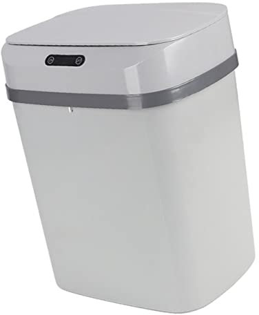 POPETPOP Cubo De Basura Inteligente Inducción Automática Contenedor De Almacenamiento De Basura Para Cocina Baño Oficina Lugar De Trabajo