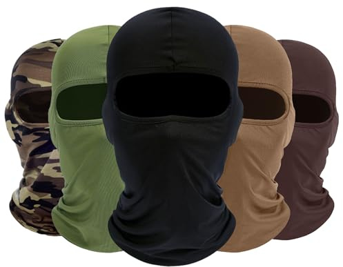 ROXUN Balaclava Ski Mask 5 Pack Cooling Summer UV Protection Motorbike