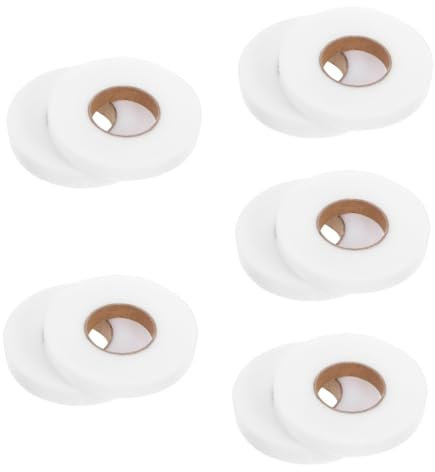 OSALADI 5 Set Rivestimento Adesivo A Doppia Faccia Nastro Di Cucitura A Due Lati Colla Per Tessuti Per Abbigliamento Vestiti Con Nastro Biadesivo Nastro A Doppio Punto Cotone 2 * 5