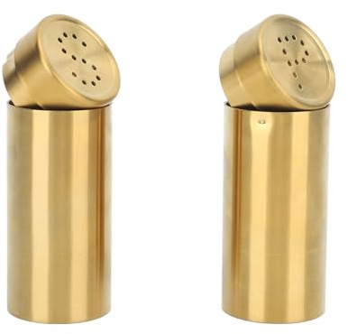 Set di 2 bottiglie per condimento per sale, bottiglie per shaker per condimento in acciaio inossidabile, acciaio inossidabile 304 professionale con grande capacità, bottiglie