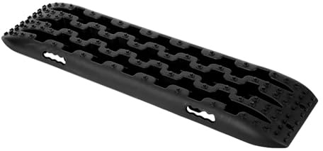 Bergungsbretter für Geländefahrzeuge Fahrzeug-Bergeketten, Reifenleiter, 10T, Sand-, Schlamm- und Schneespur, for Geländewagen mit Allradantrieb(Black)