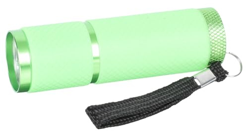 Grüne LED Gelddetektionslampe für Maniküre und Nagelgel | 9 Leds, Handliche Ausführung aus Gummi und Aluminiumlegierung, für Läden und Kleine Betriebe