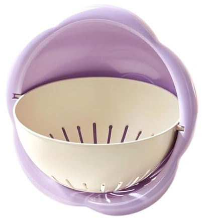 Cuenco de lavado con colador cesta escurridor apilable para verduras